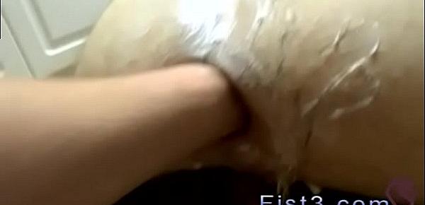  Big cock fucks gay man make ass bleed Saline & a Fist